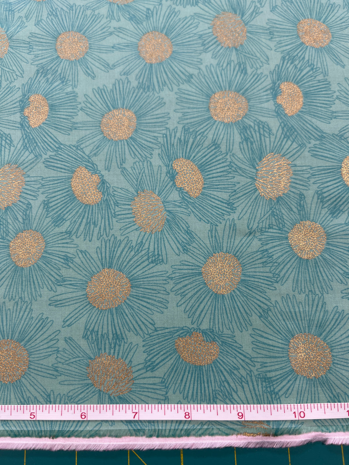 RSS - Reverie Metallic Teal Daisy