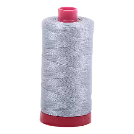 Mako Cotton Embroidery Thread 12wt 356yds Light Blue Grey