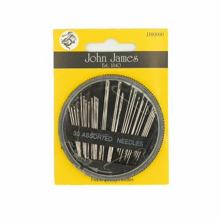 John James Sewer’s Compact Needle Assortment 30ct - Black Rabbit Fabric Inc.
