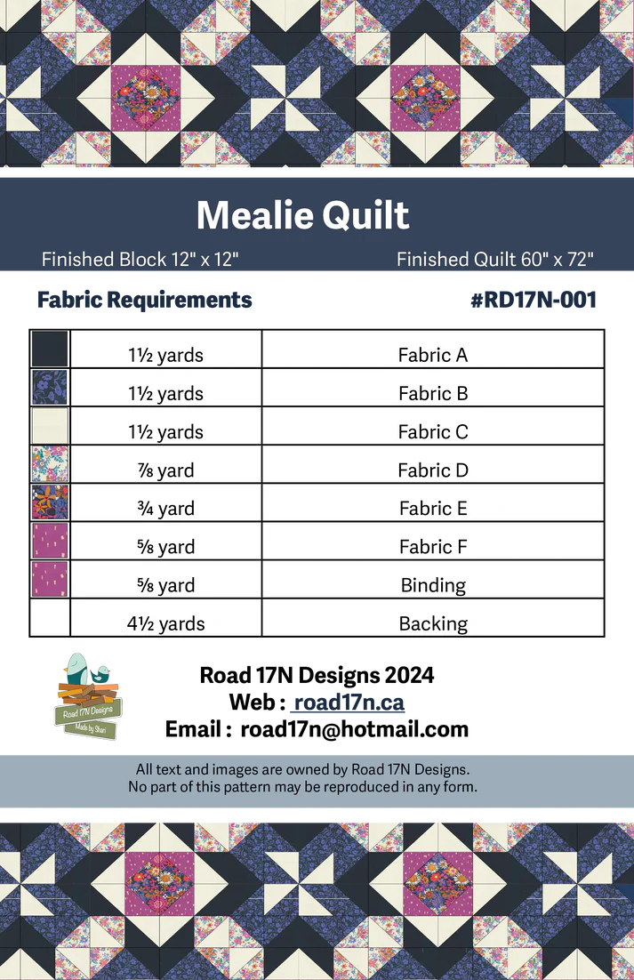 Mealie Quilt Paper Pattern