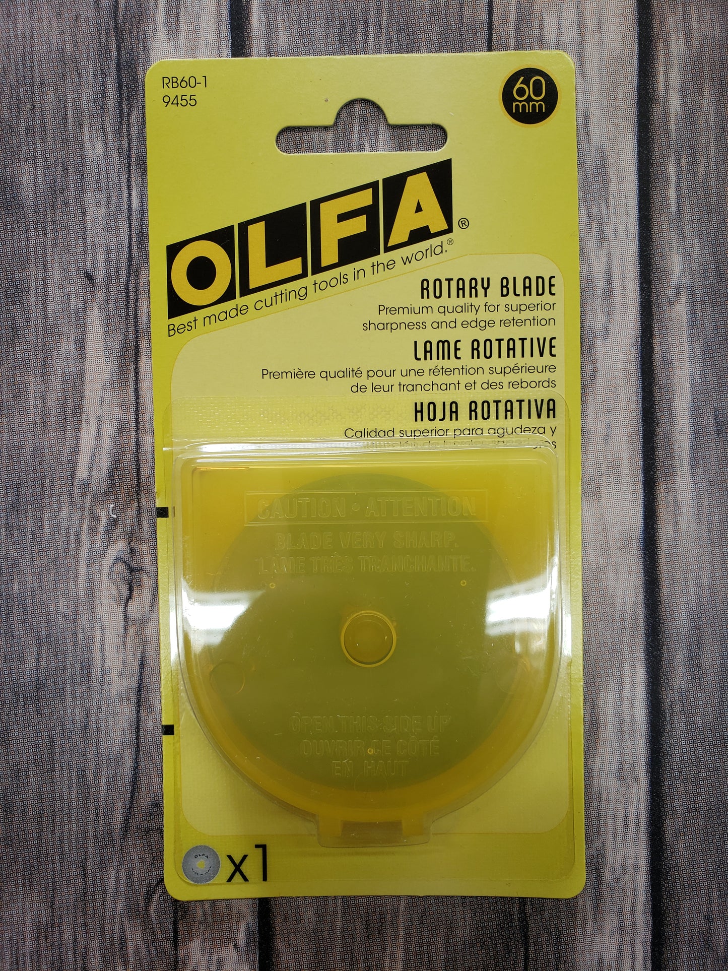 Olfa Replacement Blades For RTY3/G 60mm, 1Count - Black Rabbit Fabric Inc.