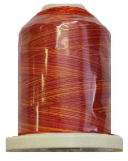 Signature Variegated Thread - 700 Yards - Cotton - 40 Weight - 257 Poppy Blaze - Black Rabbit Fabric Inc.