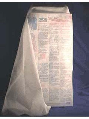 PL809 Pellon Decor-Bond, White, 110cmx22.9M, ''Folded'' - Black Rabbit Fabric Inc.