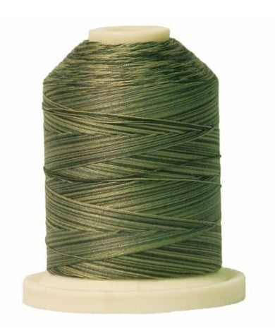 Signature Variegated Thread - 700 Yards - Cotton - 40 Weight - 086 Greyish Greens - Black Rabbit Fabric Inc.