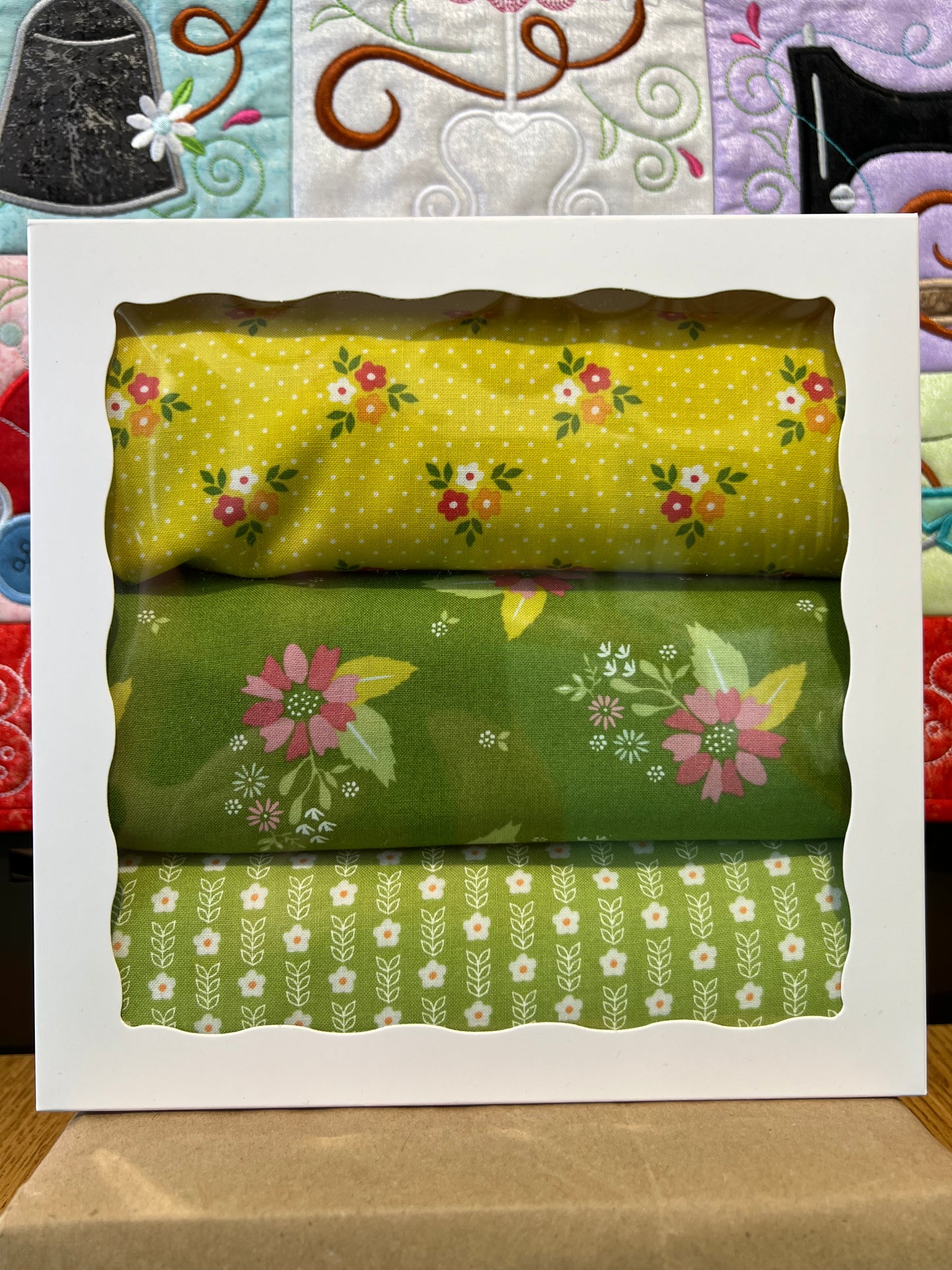 3 Meter Bundle - Green Floral