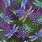 Benartex Dragonfly Wonder Small Dragonfly - Plum