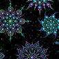 Benartex Dragonfly Wonder Beaded Medallion - Black