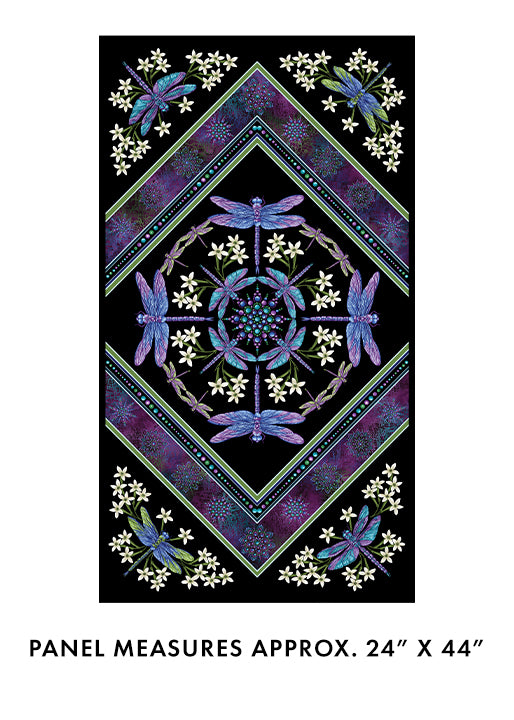 Panel: Benartex Dragonfly Wonder 24" x 44"