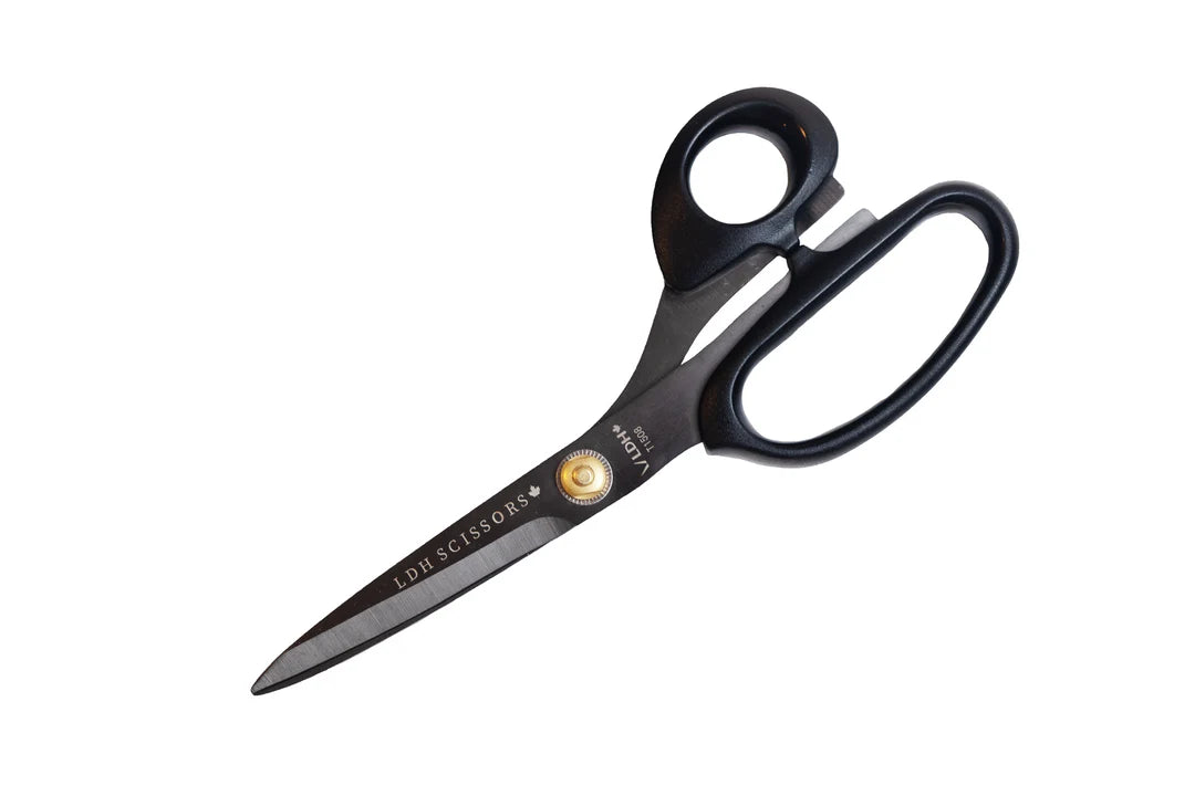 LDH Scissors True Left-handed Lightweight Fabric Scissors 8" Black