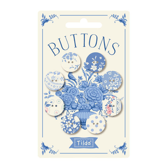 Something Blue Buttons - Light