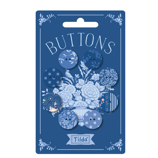 Something Blue Buttons - Dark