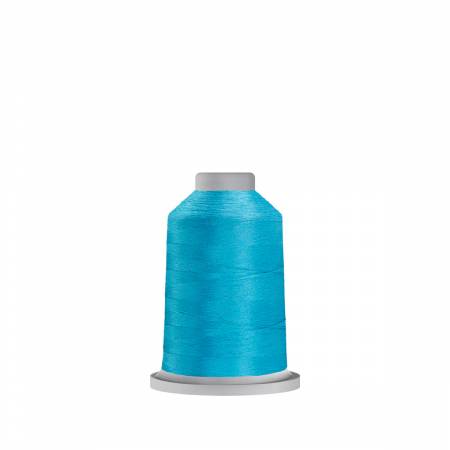 Glide 40wt Polyester Thread 1,100 yd Mini King Spool Dark Aqua - Black Rabbit Fabric Inc.