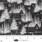 Blank Be Merry & Shine Bright Winter Village - Charcoal