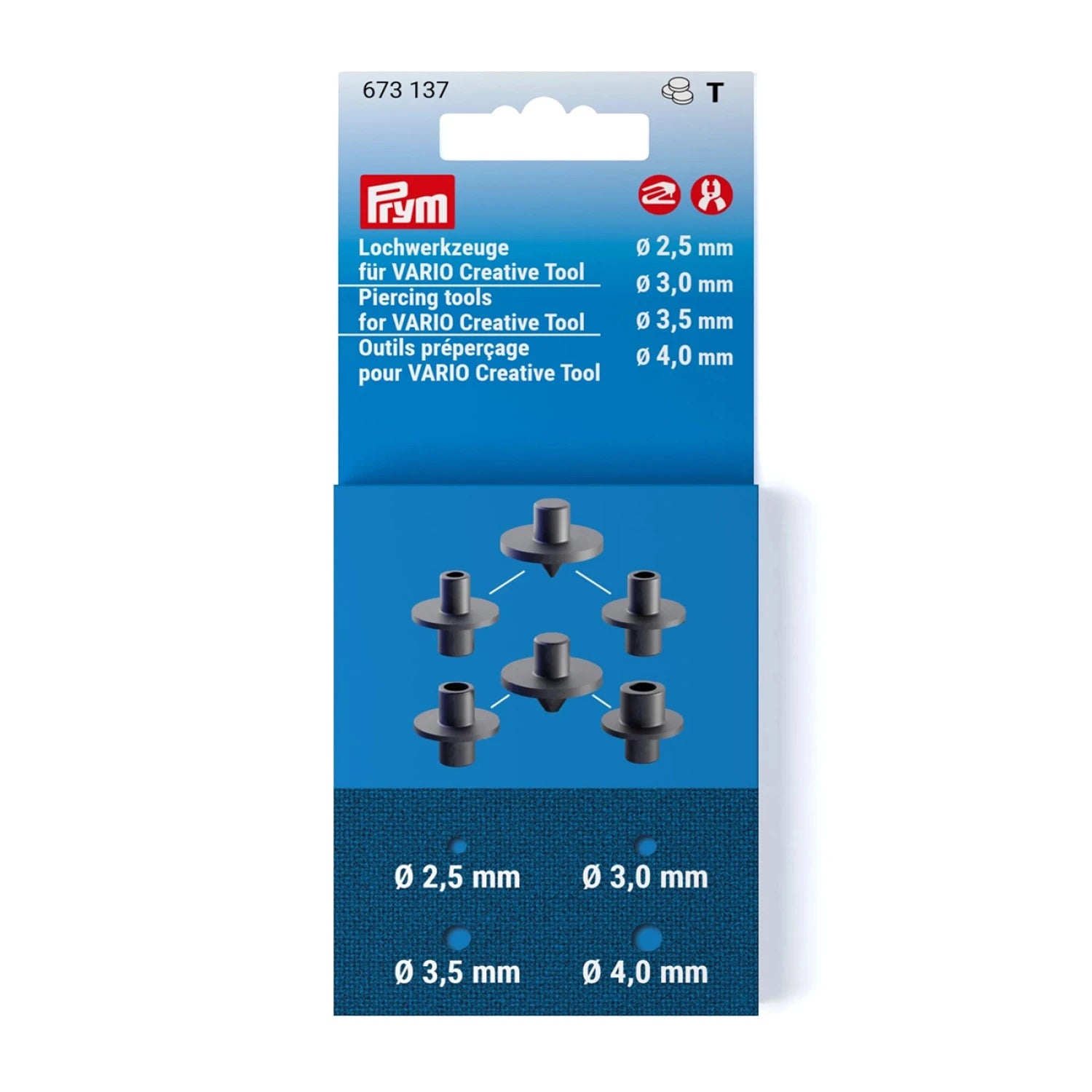 Prym Vario Creative Piercing Tools 2.5-4mm - Black Rabbit Fabric Inc.