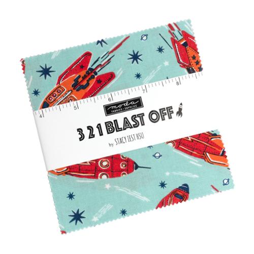 Moda 321 Blast Off 5" Charm Pack 42 pieces
