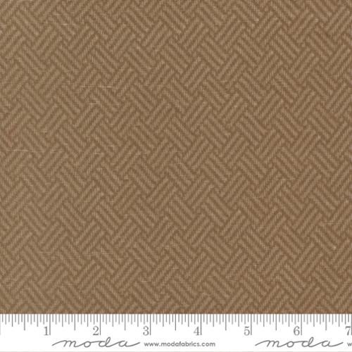 Wideback Flannel - Moda Prairie Gatherings Flannel - Teak - Black Rabbit Fabric Inc.