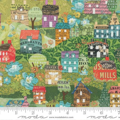 Moda Paper Hamlet Landscape Collage - Black Rabbit Fabric Inc.