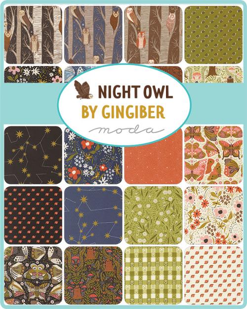 Charm Pack - Moda Night Owl 42 pieces