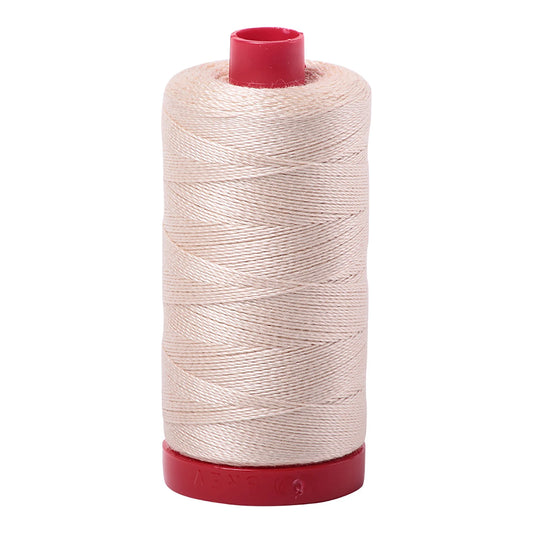 Aurifil Mako Cotton Embroidery Thread 12wt 356yds Light Sand
