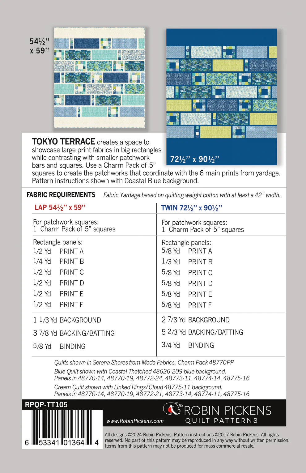 Paper Quilt Pattern - Tokyo Terrace