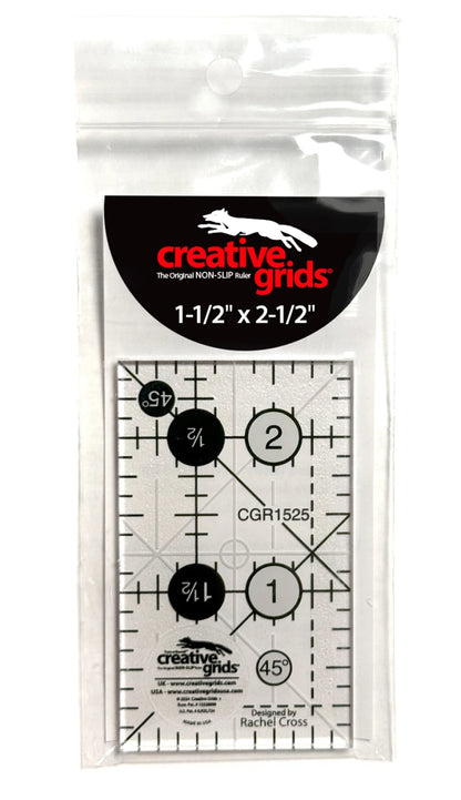 Creative Grids Quilt Ruler 1-1/2in x 2-1/2in Rectangle