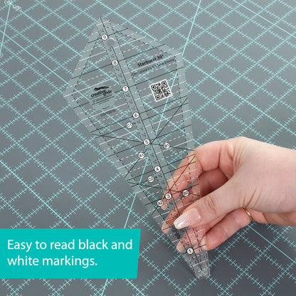 Creative Grids Quilt Ruler Starburst 30 Degree Triangle 9-1/2in