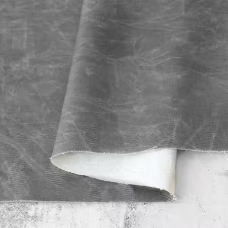 Faux Wax Duck Canvas - Grey