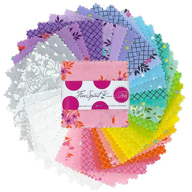 Tula Pink - 2025 True Colors 2.5" Mini Charms - 42 pieces