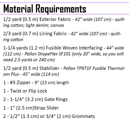 UhOh Creations - Jesse Crossbody Paper Pattern - Black Rabbit Fabric Inc.