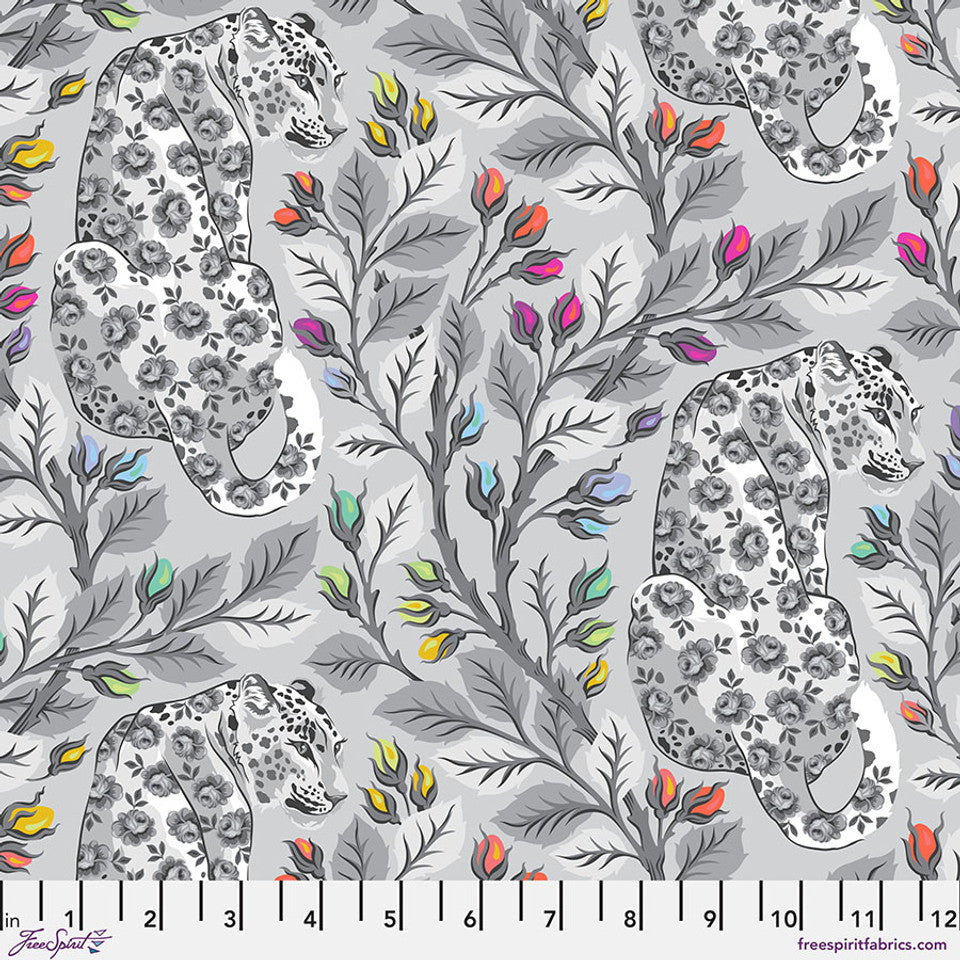 Tula Pink Graywork Beautymark - Fog