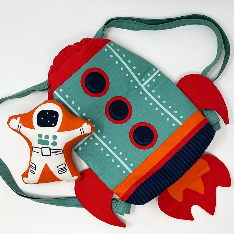 Moda 321 Blast Off Rocket Backpack Panel 36" x 60"