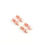 Strawberry Zipper Sliders with Pulls - *SIZE#5* (4 pack)