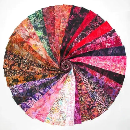 Jelly Roll - Hoffman Batik Bali Pop - Whimsy - Black Rabbit Fabric Inc.