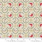 Moda When Snow Falls Birds In Wreaths - Snowy White