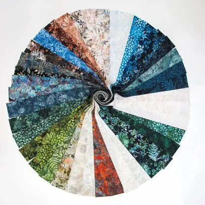 Jelly Roll - Hoffman Batik Bali Pop - Elements - Black Rabbit Fabric Inc.