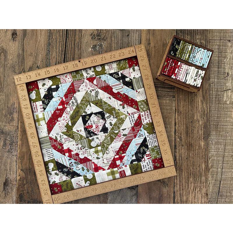 Moda Little Wood Box Kit and Frame - Black Rabbit Fabric Inc.