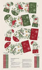 Panel: When Snow Falls Stocking Panel 24" x 45"