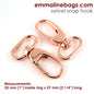 Emmaline Swivel Snap Hook: Designer Profile (2 Pack)