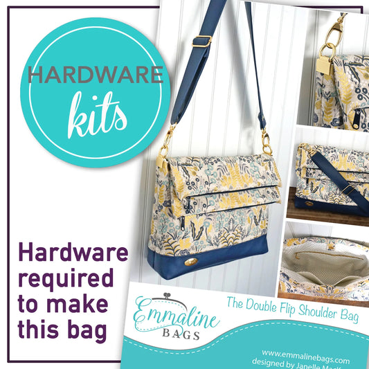 Emmaline Hardware Kit - The Double Flip Shoulder Bag