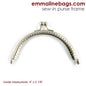 Emmaline Curved Sew-in Purse Frame (Kiss Lock)